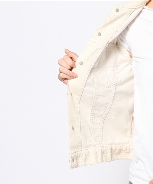 BEAMS BOY（ビームスボーイ）の「◎orslow / 60s CORD JACKET（ブルゾン・レディース・ホワイト/ブラウン・1/2）」の4枚目の写真
