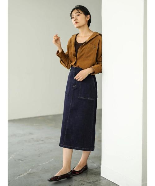 AMERICAN HOLIC（アメリカンホリック）の「コール天シャツジャケット　＊（シャツ/ブラウス・レディース・アイボリー/グレイッシュベージュ/キャメル・M/L）」の20枚目の写真