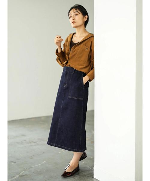 AMERICAN HOLIC（アメリカンホリック）の「コール天シャツジャケット　＊（シャツ/ブラウス・レディース・アイボリー/グレイッシュベージュ/キャメル・M/L）」の18枚目の写真