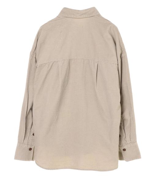 AMERICAN HOLIC（アメリカンホリック）の「コール天シャツジャケット　＊（シャツ/ブラウス・レディース・アイボリー/グレイッシュベージュ/キャメル・M/L）」の17枚目の写真