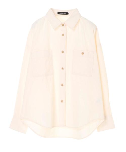 AMERICAN HOLIC（アメリカンホリック）の「コール天シャツジャケット　＊（シャツ/ブラウス・レディース・アイボリー/グレイッシュベージュ/キャメル・M/L）」の13枚目の写真