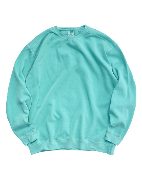 C.E.L.STORE（セルストア）の「COMFORT COLORS/コンフォートカラーズ GARMENT DYE CREW SWEAT（スウェット・メンズ・ホワイト/ブラック/ブルー/グリーン・MEDIUM/LARGE/X-LARGE）」の4枚目の写真