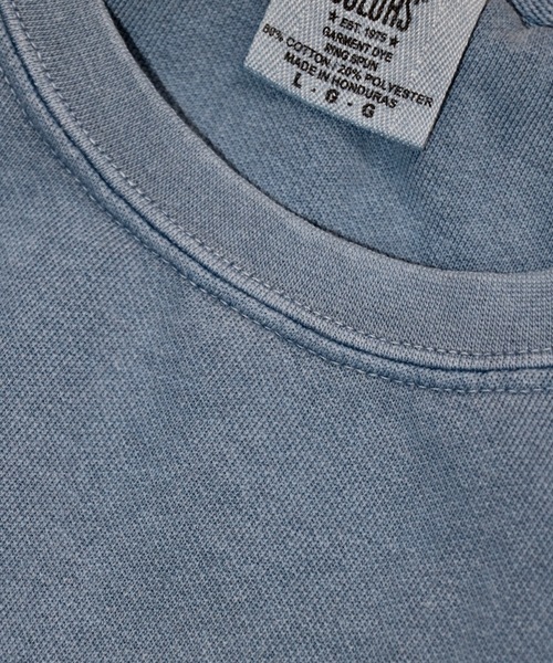 C.E.L.STORE（セルストア）の「COMFORT COLORS/コンフォートカラーズ GARMENT DYE CREW SWEAT（スウェット・メンズ・ホワイト/ブラック/ブルー/グリーン・MEDIUM/LARGE/X-LARGE）」の13枚目の写真