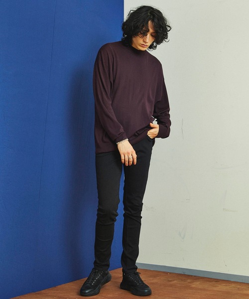 MAISON SPECIAL（メゾンスペシャル）の「【ZOZOTOWN限定】“驚愕のストレッチ” CALIK DENIM/カリクデニム ウルトラストレッチスーパースキニーデニムパンツ 【MAISON SPECIAL/メゾンスペシャル】（デニムパンツ・メンズ・ブラック・44/46/48）」の13枚目の写真
