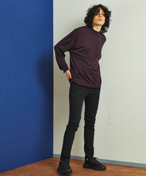 MAISON SPECIAL（メゾンスペシャル）の「【ZOZOTOWN限定】“驚愕のストレッチ” CALIK DENIM/カリクデニム ウルトラストレッチスーパースキニーデニムパンツ 【MAISON SPECIAL/メゾンスペシャル】（デニムパンツ・メンズ・ブラック・44/46/48）」の14枚目の写真