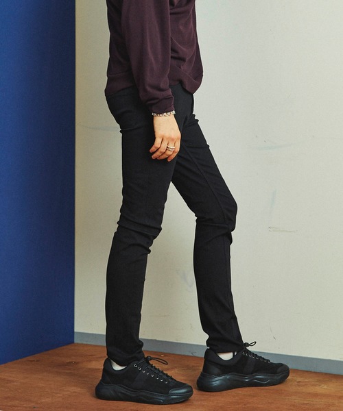 MAISON SPECIAL（メゾンスペシャル）の「【ZOZOTOWN限定】“驚愕のストレッチ” CALIK DENIM/カリクデニム ウルトラストレッチスーパースキニーデニムパンツ 【MAISON SPECIAL/メゾンスペシャル】（デニムパンツ・メンズ・ブラック・44/46/48）」の16枚目の写真