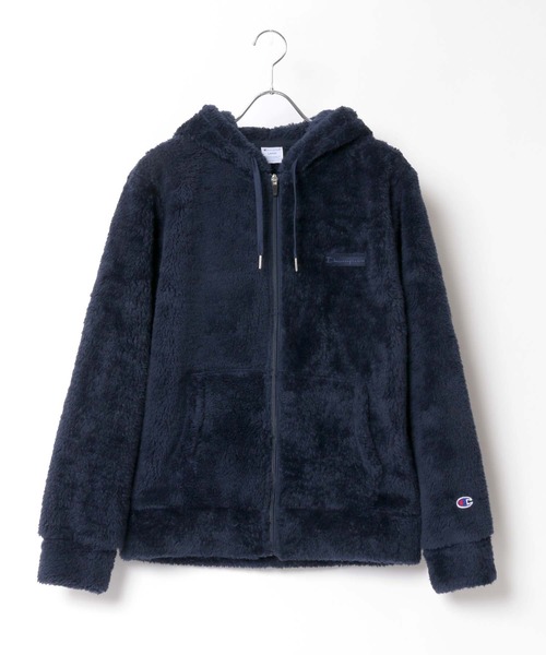 Champion(チャンピオン)の「Champion/チャンピオン シェルパフリース フルジップパーカー/ボアジャケット レディース メンズ ブルゾン(ブルゾン・メンズ・ブラック/ベージュ/ネイビー/チャコール/ブラウン・M/L/XL)」の8枚目の写真
