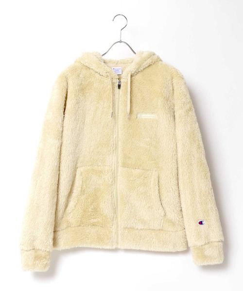 Champion(チャンピオン)の「Champion/チャンピオン シェルパフリース フルジップパーカー/ボアジャケット レディース メンズ ブルゾン(ブルゾン・メンズ・ブラック/ベージュ/ネイビー/チャコール/ブラウン・M/L/XL)」の7枚目の写真