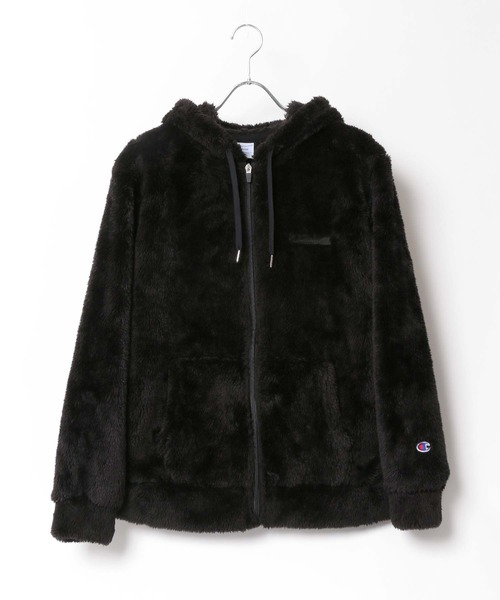 Champion(チャンピオン)の「Champion/チャンピオン シェルパフリース フルジップパーカー/ボアジャケット レディース メンズ ブルゾン(ブルゾン・メンズ・ブラック/ベージュ/ネイビー/チャコール/ブラウン・M/L/XL)」の6枚目の写真