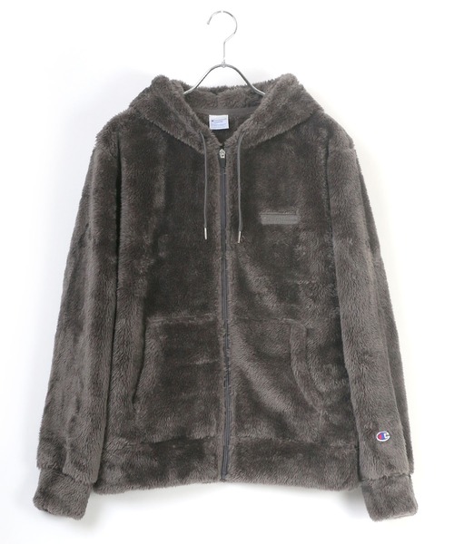 Champion(チャンピオン)の「Champion/チャンピオン シェルパフリース フルジップパーカー/ボアジャケット レディース メンズ ブルゾン(ブルゾン・メンズ・ブラック/ベージュ/ネイビー/チャコール/ブラウン・M/L/XL)」の22枚目の写真