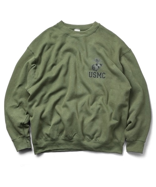 デパート 送料無料 実物 新品 米軍U.S.M.C.トレーナースウェットシャツ（スウェット 長袖Tシャツ