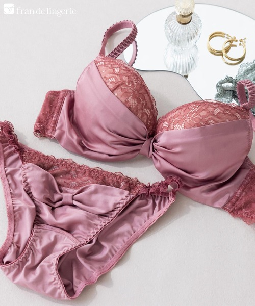 セール】ブラ&ショーツセット 優しく寄せて谷間メイク しっかり盛れる