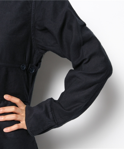 BEAMS BOY（ビームスボーイ）の「BEAMS BOY / ARMY ロングスリーブ ワンピース（ワンピース・レディース・ベージュ/ネイビー・ONE SIZE）」の6枚目の写真