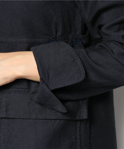 BEAMS BOY（ビームスボーイ）の「BEAMS BOY / ARMY ロングスリーブ ワンピース（ワンピース・レディース・ベージュ/ネイビー・ONE SIZE）」の7枚目の写真