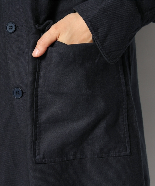 BEAMS BOY（ビームスボーイ）の「BEAMS BOY / ARMY ロングスリーブ ワンピース（ワンピース・レディース・ベージュ/ネイビー・ONE SIZE）」の8枚目の写真