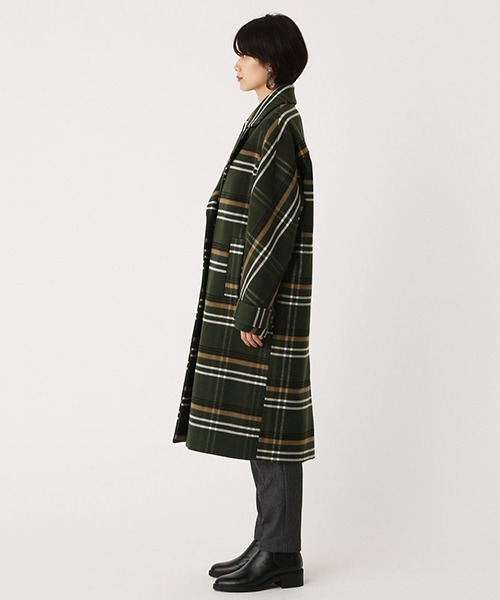 AZUL by moussy(アズールバイマウジー)の「OVER LOOSE CHESTER COAT/オーバールーズチェスターコート(チェスターコート・レディース・ブラック/ブラウン/グリーン系その他・SMALL/MEDIUM)」の15枚目の写真