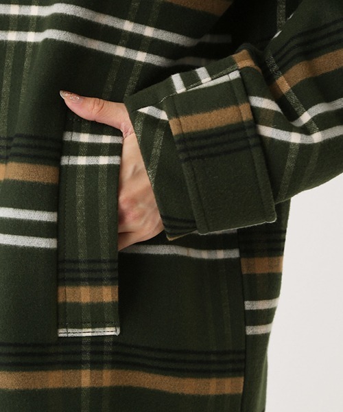 AZUL by moussy(アズールバイマウジー)の「OVER LOOSE CHESTER COAT/オーバールーズチェスターコート(チェスターコート・レディース・ブラック/ブラウン/グリーン系その他・SMALL/MEDIUM)」の18枚目の写真