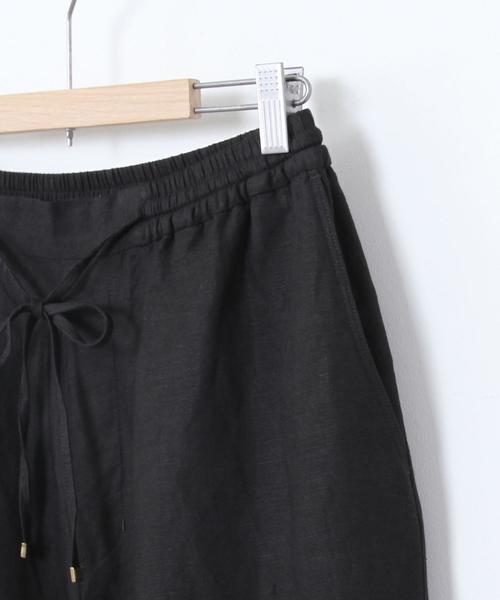 coen（コーエン）の「【セットアップ対応・WEB限定サイズ:XL】リネンレーヨンイージーパンツ#（ワイドパンツ）（その他パンツ・レディース・ブラック/ブラウン/グリーン・LARGE/MEDIUM/SMALL/X-LARGE）」の15枚目の写真