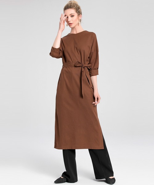 SMILE ORCHID（スマイルオーキッド）の「前後2way リネン混ロング