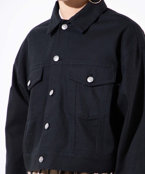 WEGO（ウィゴー）の「WEGO/【セットアップ対応商品】パターンショートジャケット（ブルゾン・レディース・ブラック/アニマル/ブラック系その他2・FREE）」の13枚目の写真