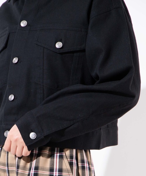 WEGO（ウィゴー）の「WEGO/【セットアップ対応商品】パターンショートジャケット（ブルゾン・レディース・ブラック/アニマル/ブラック系その他2・FREE）」の11枚目の写真