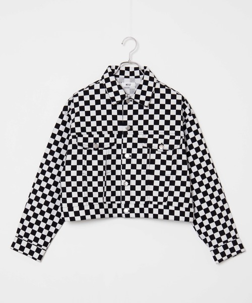 WEGO（ウィゴー）の「WEGO/【セットアップ対応商品】パターンショートジャケット（ブルゾン・レディース・ブラック/アニマル/ブラック系その他2・FREE）」の22枚目の写真