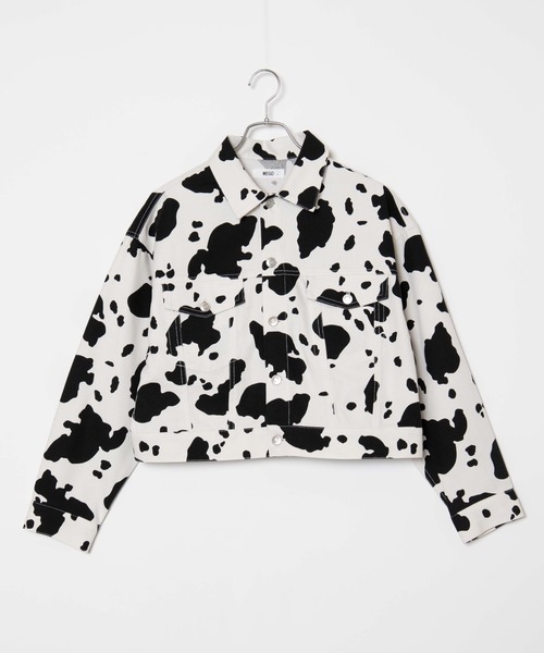 WEGO（ウィゴー）の「WEGO/【セットアップ対応商品】パターンショートジャケット（ブルゾン・レディース・ブラック/アニマル/ブラック系その他2・FREE）」の21枚目の写真