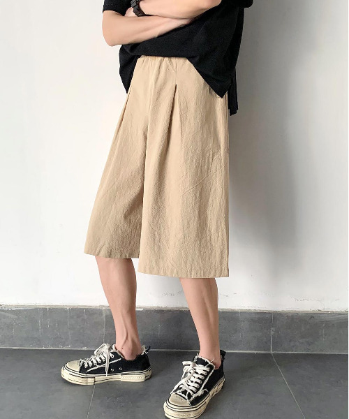 セール Neos Addictive Design ワイドシルエット 綿麻 ハーフパンツ その他パンツ Neos ネオス のファッション通販 Zozotown