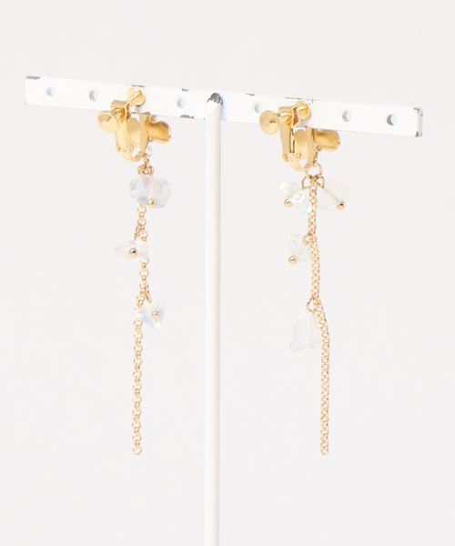 flower（フラワー）の「クリスタルフラワーイヤリング（イヤリング・レディース・ゴールド・FREE）」の8枚目の写真