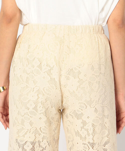 NOLLEY’S（ノーリーズ）の「レースパンツ[NOLLEY'S collet]（その他パンツ・レディース・ブラウン/オフホワイト・38）」の7枚目の写真