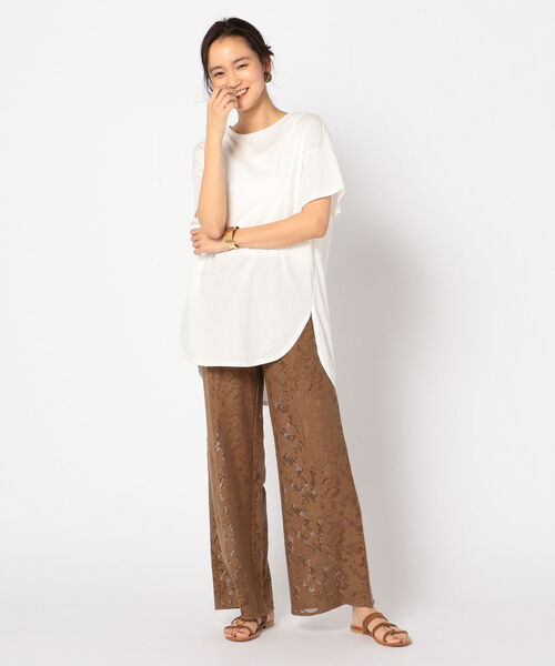 NOLLEY’S（ノーリーズ）の「レースパンツ[NOLLEY'S collet]（その他パンツ・レディース・ブラウン/オフホワイト・38）」の12枚目の写真