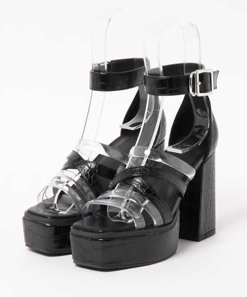 ENVYM（アンビー）の「ＰＶＣコンビサンダル（サンダル・レディース・ブラック/ベージュ・23.5cm/24.5cm/22.5cm）」の4枚目の写真