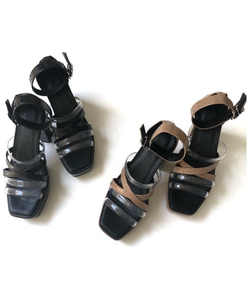 ENVYM（アンビー）の「ＰＶＣコンビサンダル（サンダル・レディース・ブラック/ベージュ・23.5cm/24.5cm/22.5cm）」の9枚目の写真