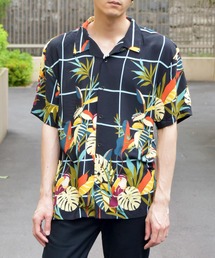 VIBGYOR Select/リーフアロハオープン半袖シャツ(FL)