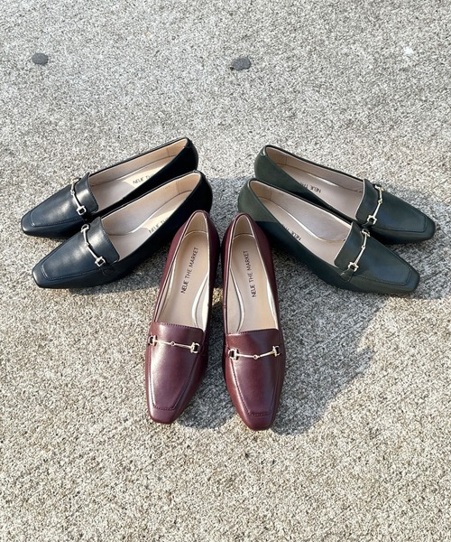 NEUE THE MARKET(ノイエザマーケット)の「ビット金具付きローファーパンプス/91401(パンプス・レディース・ボルドー/ブラック/カーキ/ブラック系その他・22.5cm/24.5cm/23.5cm/23cm/24cm)」の12枚目の写真