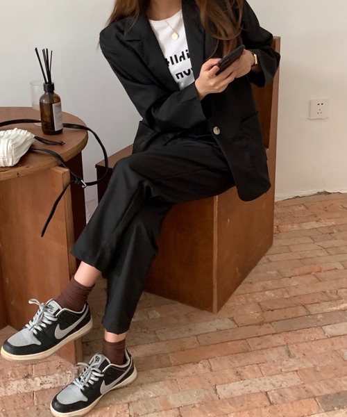 Girly Doll（ガーリードール）の「ジャケットパンツセットアップ（セットアップ・レディース・ブラック/ベージュ/モカ/ネイビー・FREE）」の22枚目の写真