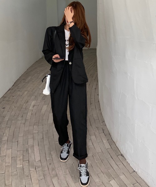 Girly Doll（ガーリードール）の「ジャケットパンツセットアップ（セットアップ・レディース・ブラック/ベージュ/モカ/ネイビー・FREE）」の20枚目の写真