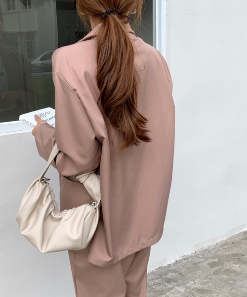 Girly Doll（ガーリードール）の「ジャケットパンツセットアップ（セットアップ・レディース・ブラック/ベージュ/モカ/ネイビー・FREE）」の9枚目の写真