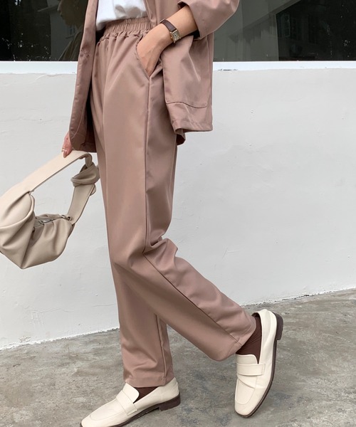 Girly Doll（ガーリードール）の「ジャケットパンツセットアップ（セットアップ・レディース・ブラック/ベージュ/モカ/ネイビー・FREE）」の8枚目の写真