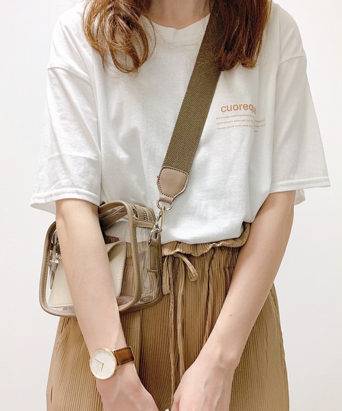 cuorequal(クオレコール)の「cuorequal茶色ロゴ半袖Tシャツ(Tシャツ/カットソー・レディース・ホワイト・SMALL/MEDIUM/LARGE/X-LARGE)」の12枚目の写真