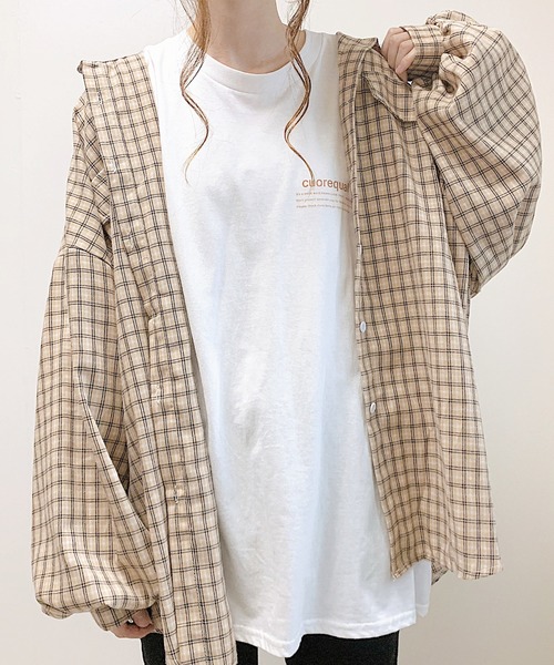 cuorequal(クオレコール)の「cuorequal茶色ロゴ半袖Tシャツ(Tシャツ/カットソー・レディース・ホワイト・SMALL/MEDIUM/LARGE/X-LARGE)」の8枚目の写真
