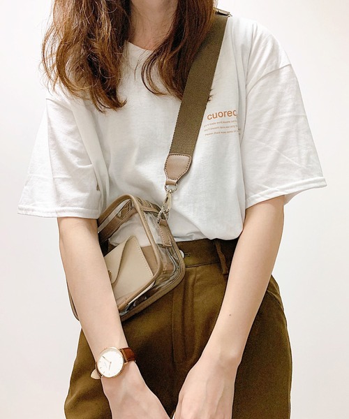 cuorequal(クオレコール)の「cuorequal茶色ロゴ半袖Tシャツ(Tシャツ/カットソー・レディース・ホワイト・SMALL/MEDIUM/LARGE/X-LARGE)」の11枚目の写真