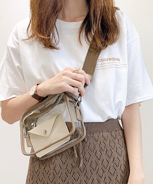 cuorequal(クオレコール)の「cuorequal茶色ロゴ半袖Tシャツ(Tシャツ/カットソー・レディース・ホワイト・SMALL/MEDIUM/LARGE/X-LARGE)」の7枚目の写真