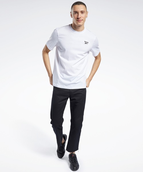 Reebok(リーボック)の「クラシックス スモール ベクター Tシャツ / Classics Small Vector Tee(Tシャツ/カットソー・メンズ・ホワイト/ブラック/ネイビー・SMALL/MEDIUM/LARGE/X-LARGE/XX-LARGE)」の7枚目の写真