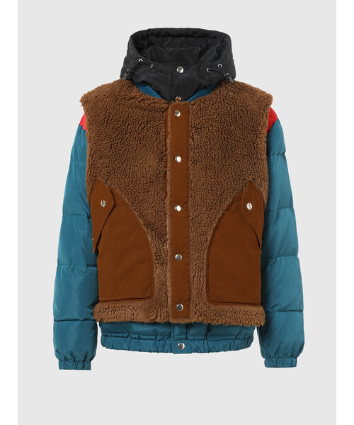 ✨美品✨DIESEL/ディーゼル レイヤード 中綿ベスト ブラック L Amazon | [Diesel] [ディーゼル] レディース ウィンター