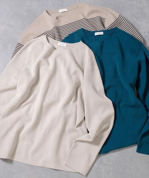 BEAUTY&YOUTH UNITED ARROWS（ビューティーアンドユースユナイテッドアローズ）の「BY ガス コットン ミラノリブ ニット（ニット/セーター・メンズ・ライトグレー/その他1/コバルトブルー・X-LARGE/LARGE/SMALL/MEDIUM）」の13枚目の写真