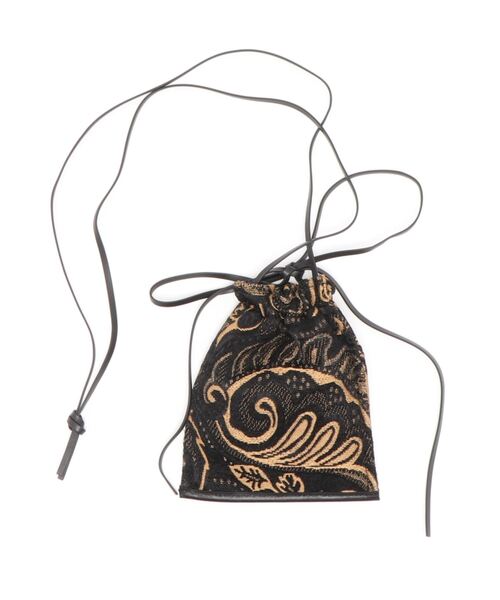 TODAYFUL（トゥデイフル）の「レザー×ジャガードポシェット（ショルダーバッグ・レディース・ブラック/アイボリー・FREE）」の5枚目の写真