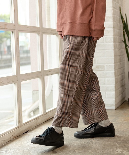 UP START（アップスタート）の「ワイドテーパードパンツ（セットアップ対応）（その他パンツ・メンズ・ブラック/グレイッシュベージュ/カーキ/ベージュ系その他・MEDIUM/LARGE/X-LARGE）」の11枚目の写真