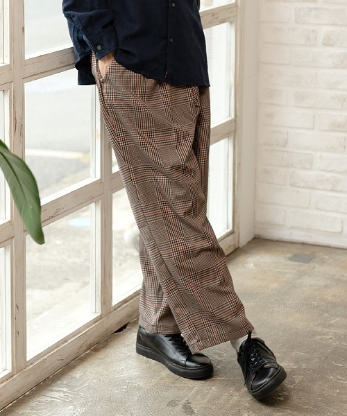 UP START（アップスタート）の「ワイドテーパードパンツ（セットアップ対応）（その他パンツ・メンズ・ブラック/グレイッシュベージュ/カーキ/ベージュ系その他・MEDIUM/LARGE/X-LARGE）」の12枚目の写真