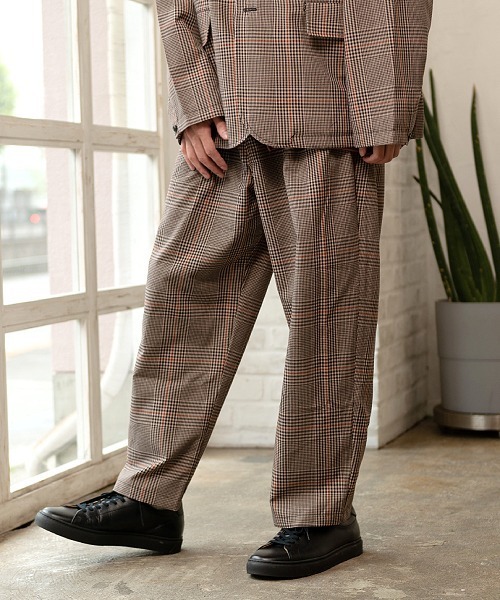 UP START（アップスタート）の「ワイドテーパードパンツ（セットアップ対応）（その他パンツ・メンズ・ブラック/グレイッシュベージュ/カーキ/ベージュ系その他・MEDIUM/LARGE/X-LARGE）」の13枚目の写真